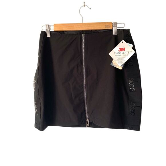 Skea NWTs Black Winter Skirt Zipper Logo Thinsulate size 6 - Picture 3 of 9